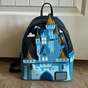 Rare Disney Loungefly Cinderella Castle New With Tags